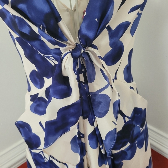 Anthropologie Yoana Barashi All Silk Floral Print Dress Size 4 - Picture 3 of 8
